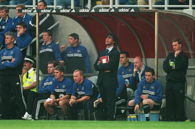 Fußball, Trainerhistorie Newcastle United von 1895 bis heute Ruud Gullit Newcastle United FC Manager 30 August 1998  Copyright: MaryxEvansxAllstarxRichardxSellers 12131544 editorial use only