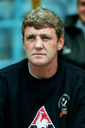 Fußball, Trainerhistorie Sheffield United von 1889 bis heute Steve Bruce Sheffield United FC Manager 05 September 1998  Copyright: MaryxEvansxAllstarxPaulxMcfegan 12132162 editorial use only