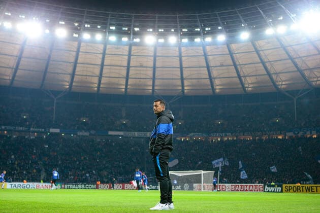 30 10 2019, xtgx, Soccer DFB Cup 2 Round, Hertha BSC Berlin Dynamo Dresden emspor, v l Ante Covic Hertha, Coach DFL DFB REGULATIONS PROHIBIT ANY USE OF PHOTOGRAPHS as IMAGE SEQUENCES and or QUASI VIDEO Berlin