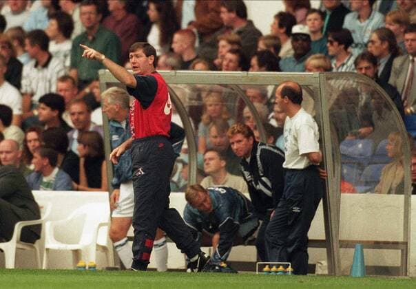 Fußball, Trainerhistorie, FC Arsenal Bruce Rioch Manchester City V Arsenal Manchester City V Arsenal  Copyright: MaryxEvansxAllstarxTonyxBartholomew 12144797 editorial use only