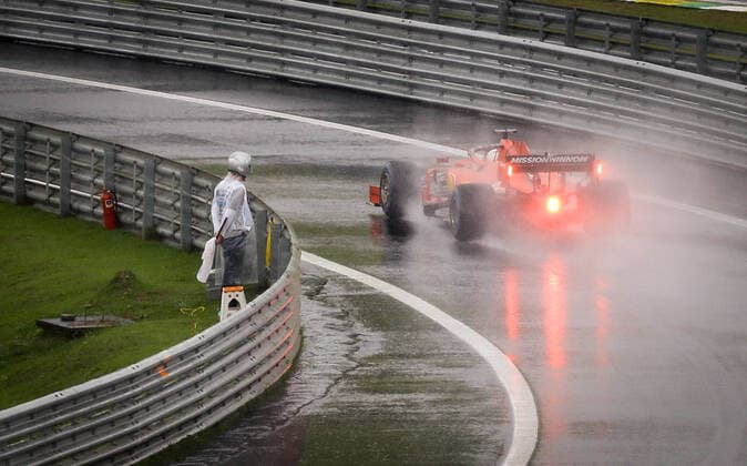 Treino livre do GP Brasil SÃO PAULO, SP - 15.11.2019: TREINO LIVRE DO GP BRASIL - The free practice for Formula 1 GP Brazil will take place this Friday (15th) at the Interlagos racetrack, south of São Paulo. The race will take place on Sunday (17), with Mercedes driver Lewis Hamilton already champion for the sixth time. In the photo, the pilot Sebastian Vettel? GER? Ferrari (Photo: Aloisio Mauricio Fotoarena) x1831518x  AloisioxMauricio