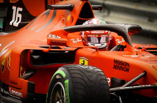 Treino livre do GP Brasil SÃO PAULO, SP - 15.11.2019: TREINO LIVRE DO GP BRASIL - The free practice for Formula 1 GP Brazil will take place this Friday (15th) at the Interlagos racetrack, south of São Paulo. The race will take place on Sunday (17), with Mercedes driver Lewis Hamilton already champion for the sixth time. In the photo, Ferrari driver Charles Leclerc. (Photo: Aloisio Mauricio Fotoarena) x1831564x  AloisioxMauricio