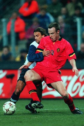 Joao Pinto Ii & Joos Valgaeren Belgium V Portugal 23 February 2000  Copyright: AllstarxPicturexLibrary 12174264 editorial use only