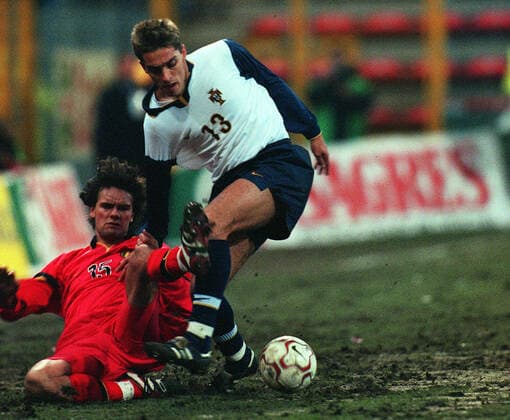 Michael Goossens,Roberto Beto Belgium V Portugal 23 February 2000  Copyright: AllstarxPicturexLibrary 12174274 editorial use only