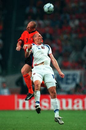 Jaap Stam & Jan Koller Holland V Czech Republic 11 June 2000  Copyright: AllstarxPicturexLibrary 12176700 editorial use only