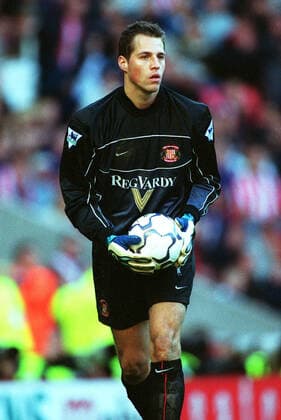 Thomas Sorensen Sunderland FC Sunderland V Arsenal Stadium Of Light, Sunderland 29 October 2001  Copyright: MaryxEvansxAllstarxRichardxSellers 12190597 editorial use only