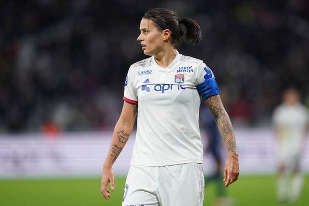 LYON, FRANCE - NOVEMBER 16: Dzsenifer Marozsan of Olympique Lyonnais during the Division 1 Feminine football match between Olympique Lyonnais and Paris St. Germain at Groupama Stadium on November 16, 2019 in Lyon, France (Photo by Daniela Porcelli SPP) Olympique Lyonnais vs Paris St. Germain - Division 1 Feminine 