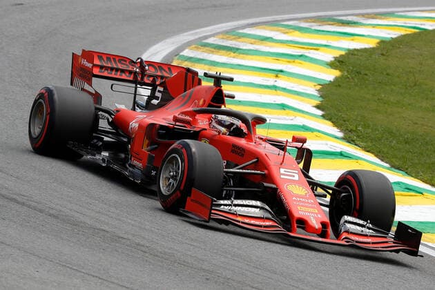 FORMULA 1 HEINEKEN GRANDE PRÃäMIO DO BRASIL 2019 16 11 2019, Autodromo Jose Carlos Pace, Interlagos, FORMULA 1 HEINEKEN GRANDE PRÃäMIO DO BRASIL 2019 , in picture Sebastian Vettel GER 5 , Scuderia Ferrari Mission Winnow nordphotoxBratic nph00250