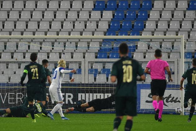November 16, 2019, Ferrara, Italy: palo finnsson islandaduring European 2021 Qualifiers - Group 1 - Italy Vs Island, Italian Football Team in Ferrara, Italy, November 16 2019 - LPS Italian Football Team European 2021 Qualifiers - Group 1 - Italy Vs Island  - ZUMAl164 20191116_zsa_l164_036 Copyright: xAlessioxTarpinix