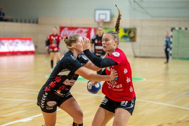 Jenice Funke SV Union Halle wins and scores a goal SV Union Halle Neustadt Wildcats vs. HL Buchholz 08 Rosengarten Handball 2 Bundesliga season 2019 2020 Copyright xVIADATAx xHolgerxJohnx Halle Saale Sachsen Anhalt Germany