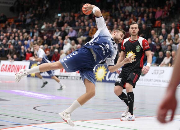 Marcel Moeller VfL Luebeck Schwartau 72 GER, Handball, 2 Bundesliga, TuS N Luebbecke versus VfL Luebeck Schwartau, 16 11 2019 Luebbecke Copyright: xStrohdiekx Eibner-Pressefotox EP_jsk