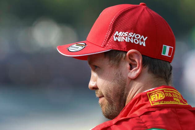 Treino classificatório GP Brasil F1 2019 SÃO PAULO, SP - 16.11.2019: TREINO CLASSIFICATÓRIO GP BRASIL F1 2019 - Sebastian VETTEL (GER) Scuderia Ferrari Mission Winnow after second place in official practice on Saturday (16), for Formula 1 GP 2019 Brazil, at the Interlagos racetrack, south of São Paulo. The race will take place tomorrow Sunday (17), with Mercedes driver Lewis Hamilton already champion for the sixth time. (Photo: Rodolfo Buhrer La Imagem Fotoarena) x1832357x  RodolfoxBuhrer