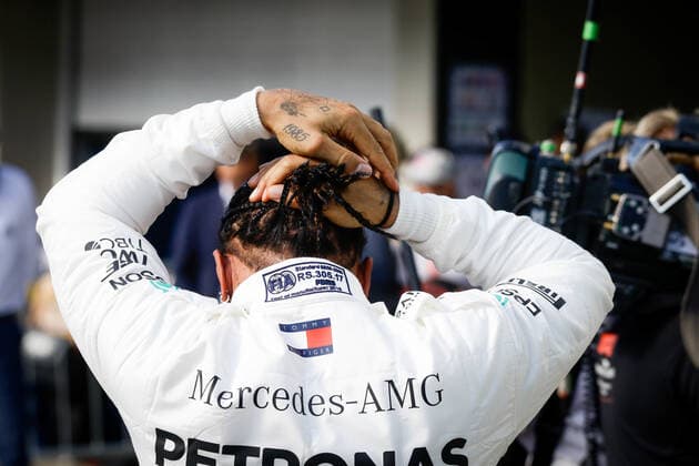 Treino classificatório GP Brasil F1 2019 SÃO PAULO, SP - 16.11.2019: TREINO CLASSIFICATÓRIO GP BRASIL F1 2019 - It will happen on Saturday (16), the qualifying training for GP Brazil Formula 1 2019, at the Interlagos racetrack, south of São Paulo. The race will take place tomorrow Sunday (17), with Mercedes driver Lewis Hamilton already champion for the sixth time. In the photo, the already champion Mercedes Hamilton Lewis, who will start in the third position of the starting grid, on Sunday (17). (Photo: Aloisio Mauricio Fotoarena) x1832368x  AloisioxMauricio