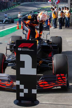 November 16, 2019, Sao Paulo, Sao Paulo, Brazil: MAX VERSTAPEN, of Red Bull Racing, 1st place in the qualifying for the Formula One Grand Prix of Brazil 2019 at Interlagos circuit, in Sao Paulo, Brazil. The grand prix will be celebrated next Sunday, November 17. GP Brazil Formula 1 Qualifying - ZUMAl146 20191116_zaf_l146_029 Copyright: xPauloxLopesx