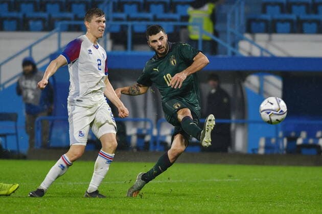 November 16, 2019, Ferrara, Italy: gol cutrone 3-0 Italyduring European 2021 Qualifiers - Group 1 - Italy Vs Island, Italian Football Team in Ferrara, Italy, November 16 2019 - LPS Italian Football Team European 2021 Qualifiers - Group 1 - Italy Vs Island  - ZUMAl164 20191116_zsa_l164_047 Copyright: xAlessioxTarpinix