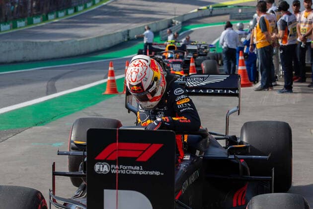 November 16, 2019, Sao Paulo, Sao Paulo, Brazil: MAX VERSTAPEN, of Red Bull Racing, 1st place in the qualifying for the Formula One Grand Prix of Brazil 2019 at Interlagos circuit, in Sao Paulo, Brazil. The grand prix will be celebrated next Sunday, November 17. GP Brazil Formula 1 Qualifying - ZUMAl146 20191116_zaf_l146_028 Copyright: xPauloxLopesx