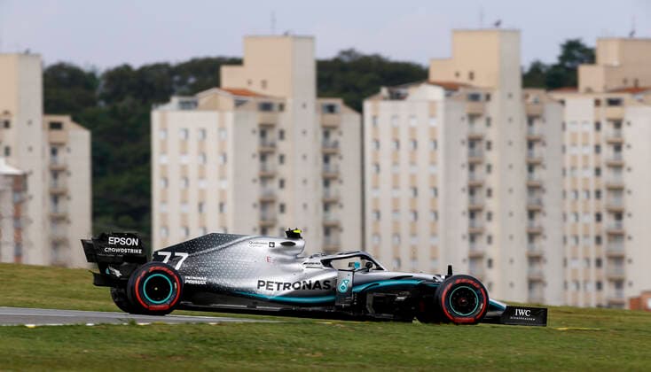 Motorsports: FIA Formula One World Championship, WM, Weltmeisterschaft 2019, Grand Prix of Brazil, 77 Valtteri Bottas (FIN, Mercedes AMG Petronas Motorsport), Sao Paulo Brazil