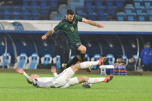 November 16, 2019, Ferrara, Italy: cutrone Italyduring European 2021 Qualifiers - Group 1 - Italy Vs Island, Italian Football Team in Ferrara, Italy, November 16 2019 - LPS Italian Football Team European 2021 Qualifiers - Group 1 - Italy Vs Island  - ZUMAl164 20191116_zsa_l164_056 Copyright: xAlessioxTarpinix
