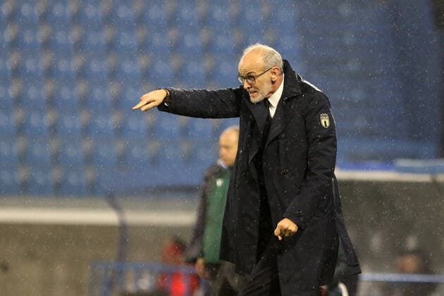 Photo Paola Garbuio LaPresse November 16, 2019 Ferrara, Italy soccer Italia vs Islanda,European Qualification Under 21 - 2021 - Stadio paolo Mazza In the pic:paolo nicolato  Copyright: xPaolaxGarbuio LaPressex