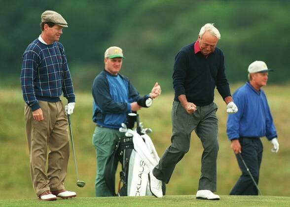 Arnold Palmer & Tom Watson British Open St. Andrews,24 July 1995  Copyright: MaryxEvansxAllstarxRichardxSellers 12350133