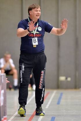 Aleksandar Knezevic Trainer Frisch Auf Goeppingen, GER, HSG Bad Wildungen Vipers Frisch Auf Goeppingen, Handball, 1 Bundesliga Women, 16 11 2019, GER, HSG Bad Wildungen Vipers Frisch Auf Goeppingen, Handball, 1 Liga Women, 16 11 2019 Bad Wildungen Copyright: xRolandxSippelx xEibner-pressefotox