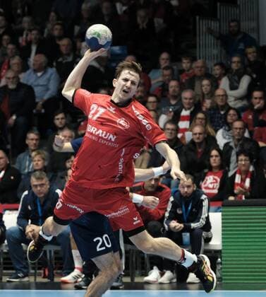 17 11 2019 xkhx Melsungen Men s EHF Cup 2019 20, 3 Qualification round MT Melsungen Olympiacos SFP GRE , Roman Sidorowicz 27,MT Melsungen