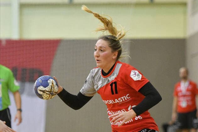 Carmen Siller TG Nuertingen , BSV Sachsen Zwickau vs TG Nuertingen, 2 Handball Bundesliga, Women, 16 11 2019, BSV Sachsen Zwickau vs TG Nuertingen, 2 Handball Bundesliga, Women, 16 11 2019 Zwickau Copyright: xBertxHarzer xEibner-xPressefotox