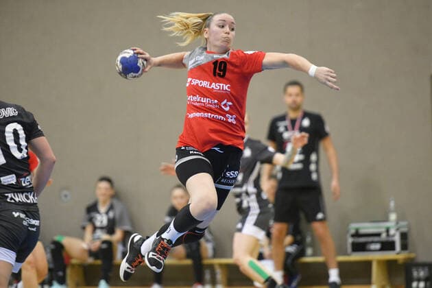 Sarolta Selmeci TG Nuertingen , BSV Sachsen Zwickau vs. TG Nuertingen, 2 Handball Bundesliga, Women, 16 11 2019, BSV Sachsen Zwickau vs. TG Nuertingen, 2 Handball Bundesliga, Women, 16 11 2019 Zwickau Copyright: xBertxHarzer xEibner-xPressefotox