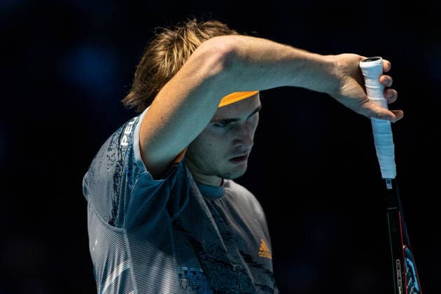 Alexander Zverev of Germany plays against Dominic Thiem of Austria during the semifinals on day seven of the Nitto ATP, Tennis Herren World Tour Finals at The O2 Arena on November 16, 2019 in London, England.  Copyright: xElenaxLeonix xIPAx xElenaxLeonix 0