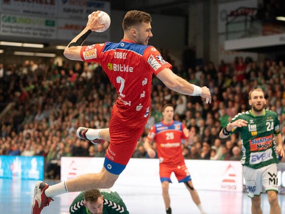 Rene Zobel HBW Balingen Weilstetten 02 , Frisch Auf Göppingen vs HBW Balingen Weilstetten, 1 Bundesliga, Handball, Men, 17 11 2019 Frisch Auf Göppingen vs HBW Balingen Weilstetten, 1 Bundesliga, Handball, Men, 17 11 2019 Göppingen Copyright: xSchmidtx Eibner-Pressefotox EP_mst