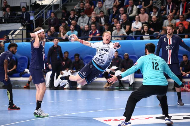 Anders Zachariassen (SG Flensburg-Handewitt) HANDBALL : Paris Saint-Germain HB vs SG Flensburg-Handewitt - VELUX EHF Champions League - 8eme journee - 17 11 2019 KevinDomas Panoramic 