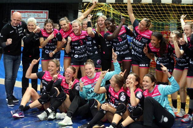 Handball TSV Bayer, Elves Red TSV Bayer 04 Leverkusen TusSies Metzingen Leverkusen Copyright: xMiseriusx Eibner-Pressefotox EP_mis