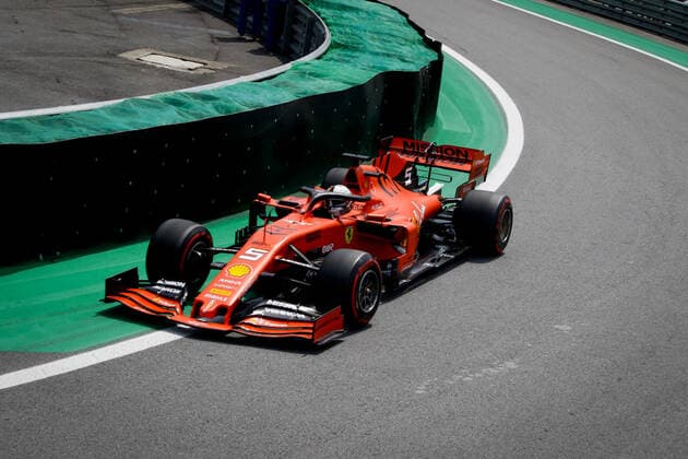 Grande Prêmio do Brasil F1 2019 SÃO PAULO, SP - 17.11.2019: GRANDE PRÊMIO DO BRASIL F1 2019 - It takes place this Sunday (17), at the Interlagos racetrack, south of the city of São Paulo, another Grand Prix of Brazil F1 2019. The driver Lewis Hamilton of Mercedes has already won champion this season. In the photo, the driver Sebastian Vettel of Ferrari (Photo: Aloisio Mauricio Fotoarena) x1833157x  AloisioxMauricio