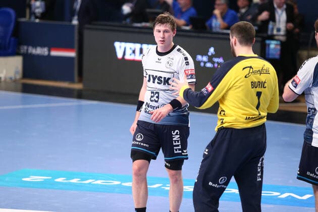 Goeran Johannessen (SG Flensburg-Handewitt) HANDBALL : Paris Saint-Germain HB vs SG Flensburg-Handewitt - VELUX EHF Champions League - 8eme journee - 17 11 2019 KevinDomas Panoramic 