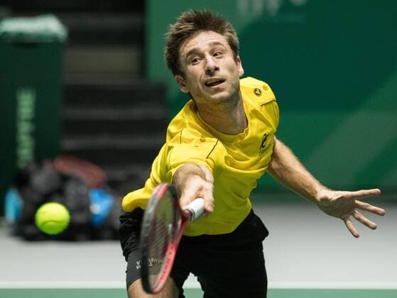 Vliegen and Gille of Belgium TENNIS : Conference de presse et entrainement Belgique - Coupe Davis - Madrid - 17 11 2019 PhotoNews Panoramic 