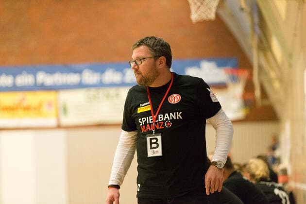 1 FSV Mainz 05 HSG Bensheim Auerbach,17 11 2019,GER, in Thomas Zeitz, Trainer 1 FSV Mainz05 , Scherbaum Eibner Press Photo GER,Handball, 1 BL Women,7 Matchday, 17 11 2019, Sporthalle Wiesbaden, Klarenthaler Str , Wiesbaden Copyright: xUlrichxScherbaum Eibner-Pressefotox EP_usm
