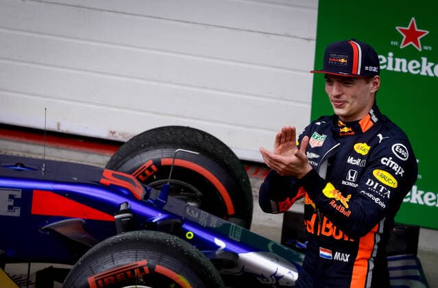 Grande Prêmio do Brasil F1 2019 SÃO PAULO, SP - 17.11.2019: GRANDE PRÊMIO DO BRASIL F1 2019 - It takes place this Sunday (17), at the Interlagos racetrack, south of the city of Sao Paulo, another Grand Prix of Brazil F1 2019. The driver Lewis Hamilton of Mercedes has already been champion of this season. In the photo, Red Bull Racing Honda rider Max Verstappen, champion of the stage in Brazil. (Photo: Aloisio Mauricio Fotoarena) x1833300x  AloisioxMauricio