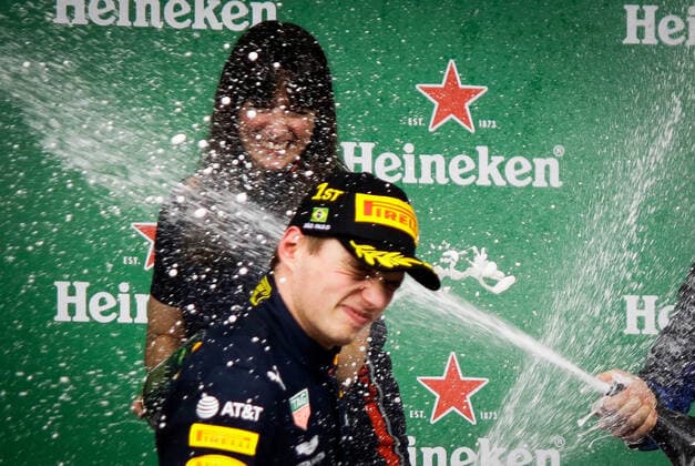 Grande Prêmio do Brasil F1 2019 SÃO PAULO, SP - 17.11.2019: GRANDE PRÊMIO DO BRASIL F1 2019 - It takes place this Sunday (17), at the Interlagos racetrack, south of the city of Sao Paulo, another Grand Prix of Brazil F1 2019. The driver Lewis Hamilton of Mercedes has already been champion of this season. In the photo, Red Bull Racing Honda rider Max Verstappen, champion of the stage in Brazil. (Photo: Aloisio Mauricio Fotoarena) x1833314x  AloisioxMauricio