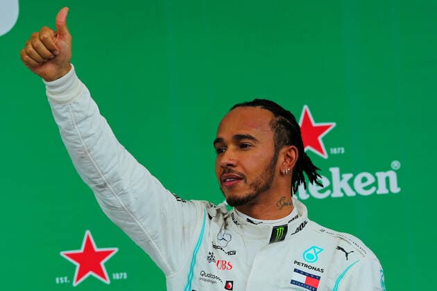 17th November 2019; Autodromo Jose Carlos Pace, Sao Paulo, Brazil; Formula One Brazil Grand Prix, Race Day; Third place Lewis Hamilton (GBR) Mercedes AMG F1 W10 - Editorial Use  ActionPlus12189342 HeulerxAndrey