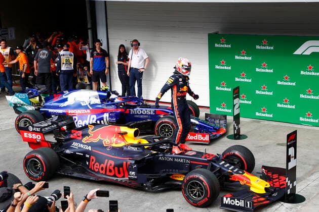 Motorsports: FIA Formula One World Championship, WM, Weltmeisterschaft 2019, Grand Prix of Brazil, 33 Max Verstappen (NLD, Aston Martin Red Bull Racing), Sao Paulo Brazil