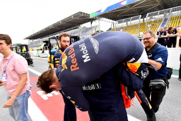 Motorsports: FIA Formula One World Championship, WM, Weltmeisterschaft 2019, Grand Prix of Brazil, 33 Max Verstappen (NLD, Aston Martin Red Bull Racing), Sao Paulo Brazil