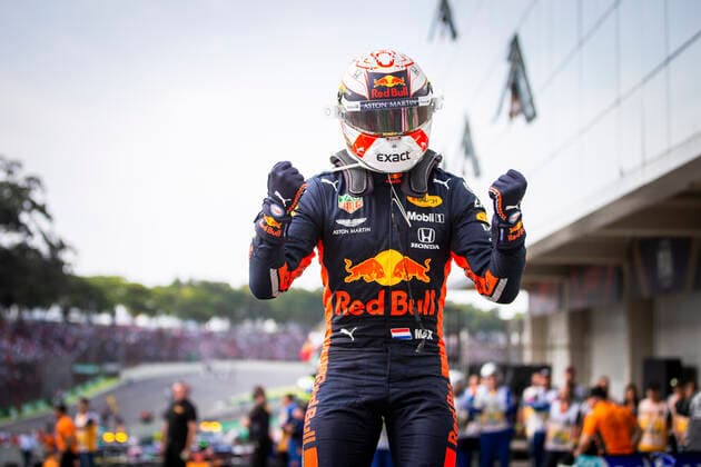 Motorsports: FIA Formula One World Championship, WM, Weltmeisterschaft 2019, Grand Prix of Brazil, 33 Max Verstappen (NLD, Aston Martin Red Bull Racing), Sao Paulo Brazil