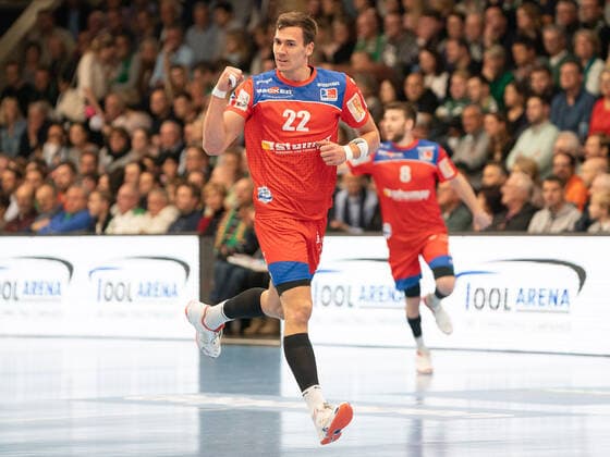 Jona Schoch HBW Balingen Weilstetten 22 , Frisch Auf Göppingen vs. HBW Balingen Weilstetten, 1 Bundesliga, Handball, Men, 17 11 2019 Frisch Auf Göppingen vs. HBW Balingen Weilstetten, 1 Bundesliga, Handball, Men, 17 11 2019 Göppingen Copyright: xEibner-Pressefotox EP_mst
