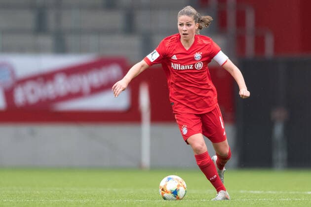 Football, Womens Bundesliga, FC Bayern Munich 1 FC Cologne In picture Melanie LEUPOLZ FC Bayern Munich, 8 Munich FC Bayern Campus Bayern Deutschland Copyright: Passion2Press MarkusxFischerx