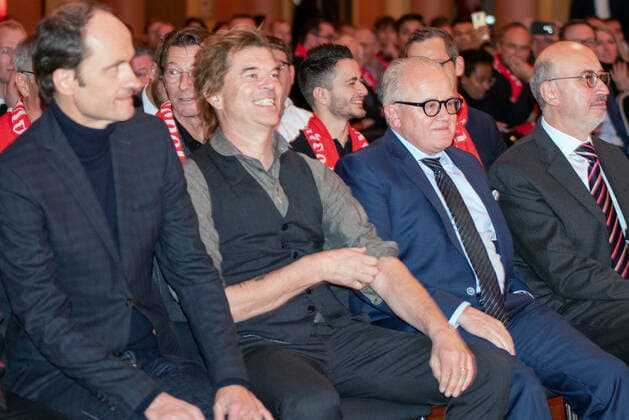 Campino frontman of the band Die Toten Hosen and DFB President Fritz Keller Germany, Frankfurt, 18 11 2019, DFB, Julius Hirschpreis award ceremony, Gesellschaftshaus Palmgarten