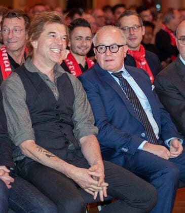 Campino frontman of the band Die Toten Hosen and DFB President Fritz Keller Germany, Frankfurt, 18 11 2019, DFB, Julius Hirschpreis award ceremony, Gesellschaftshaus Palmgarten