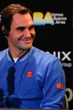 Swiss Roger Federer attends a press conference, PK, Pressekonferenz in Buenos Aires, Argentina, 18 November 2019. Federer will faces Zverev in an exhibition game as part of Federer tour for South America on 20 November 2019. Federer and Zverev press conference in Argentina !ACHTUNG: NUR REDAKTIONELLE NUTZUNG!  Copyright: xJuan_Ignacio_Roncoronix AME6804 20191118-637097055924090708