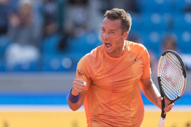 Tennis, BMW Open, Day 6 In the picture Philipp KOHLSCHREIBER GER cheers the victory Munich MTTC Iphitos Bayern Deutschland Copyright: Passion2Press MarkusxFischerx