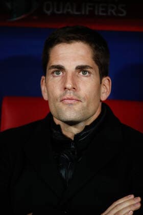 November 18, 2019, Madrid, MADRID, SPAIN: Robert Moreno, head coach of Spain, looks on during the European Championship, EM, Europameisterschaft 2020, Qualifying Round, football match played between Spain and Romania at Wanda Metropolitano Stadium on November 18, 2019, in Madrid, Spain. Soccer: European Championship - Spain v Romania - ZUMAa181 20191118_zaa_a181_132 Copyright: xAFP7x
