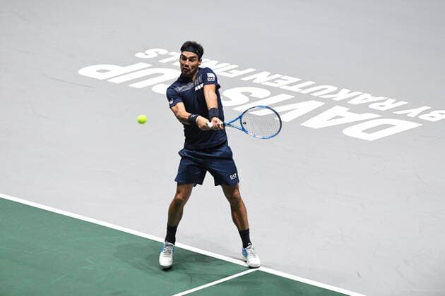 Tennis - Davis Cup Finale 2019 - Fognini - Italie TENNIS : Davis Cup Finale - Spain - 18 11 2019 ChrysleneCaillaud Panoramic 